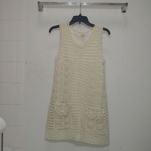 white knit dress